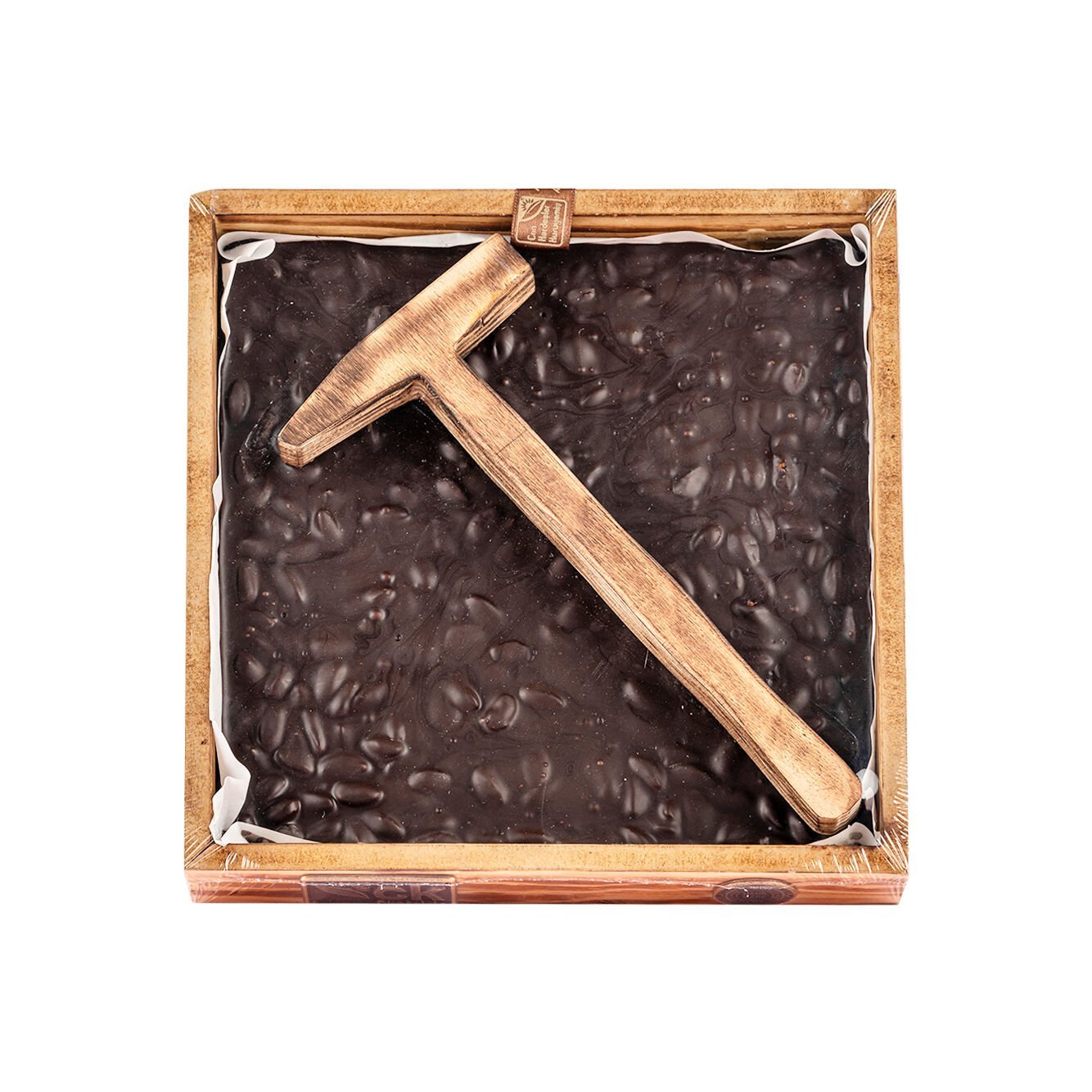 Çekiçli Ahşap Kutu Bitter Antep Fıstıklı Beyoğlu Çikolata 1000 g