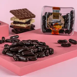 Bitter Çikolatalı Portakal Draje 90g