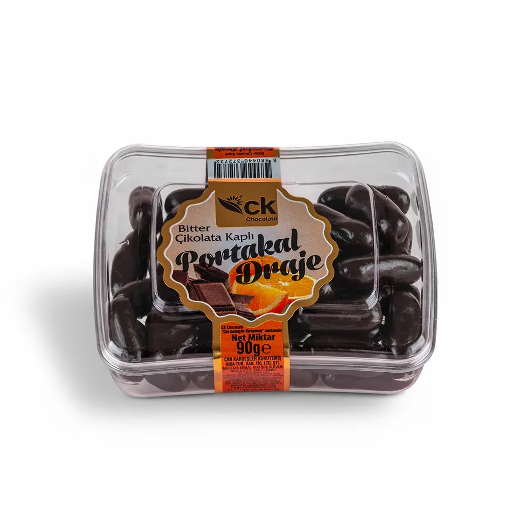 Bitter Çikolatalı Portakal Draje 90g | Portakal & Kakao Aşkı