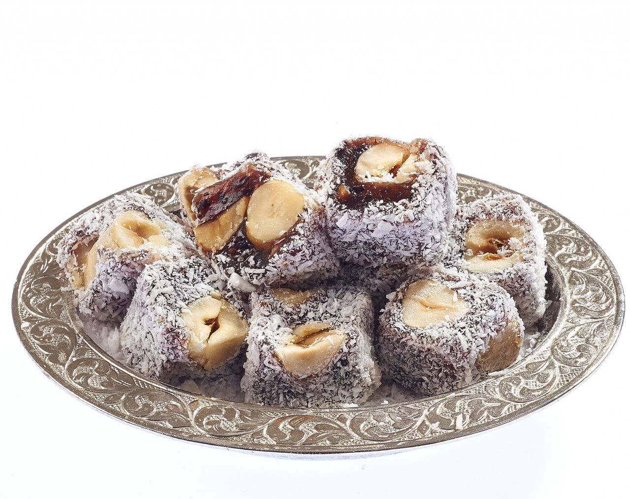 Hindistan Cevizli, Siyah Üzümlü, Fındıklı Mini Lokum