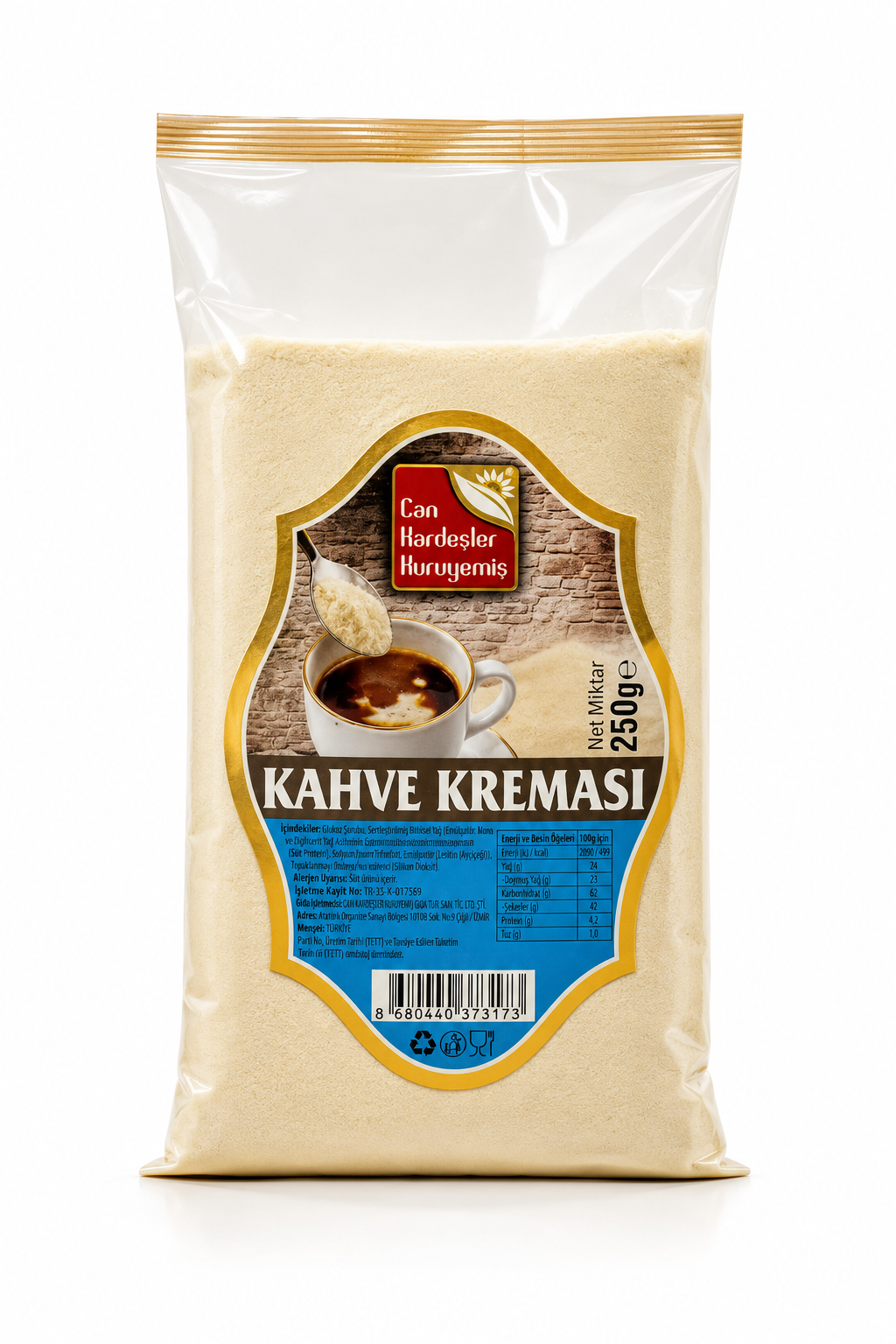 Kahve Kreması (Süt Tozu)  250 g