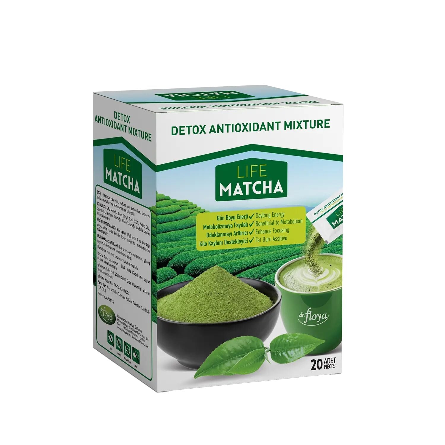 Matcha Çayı Antioksidan, Detox, Bağışıklık Güçlendirici Özellikli Japon Çayı 140 g