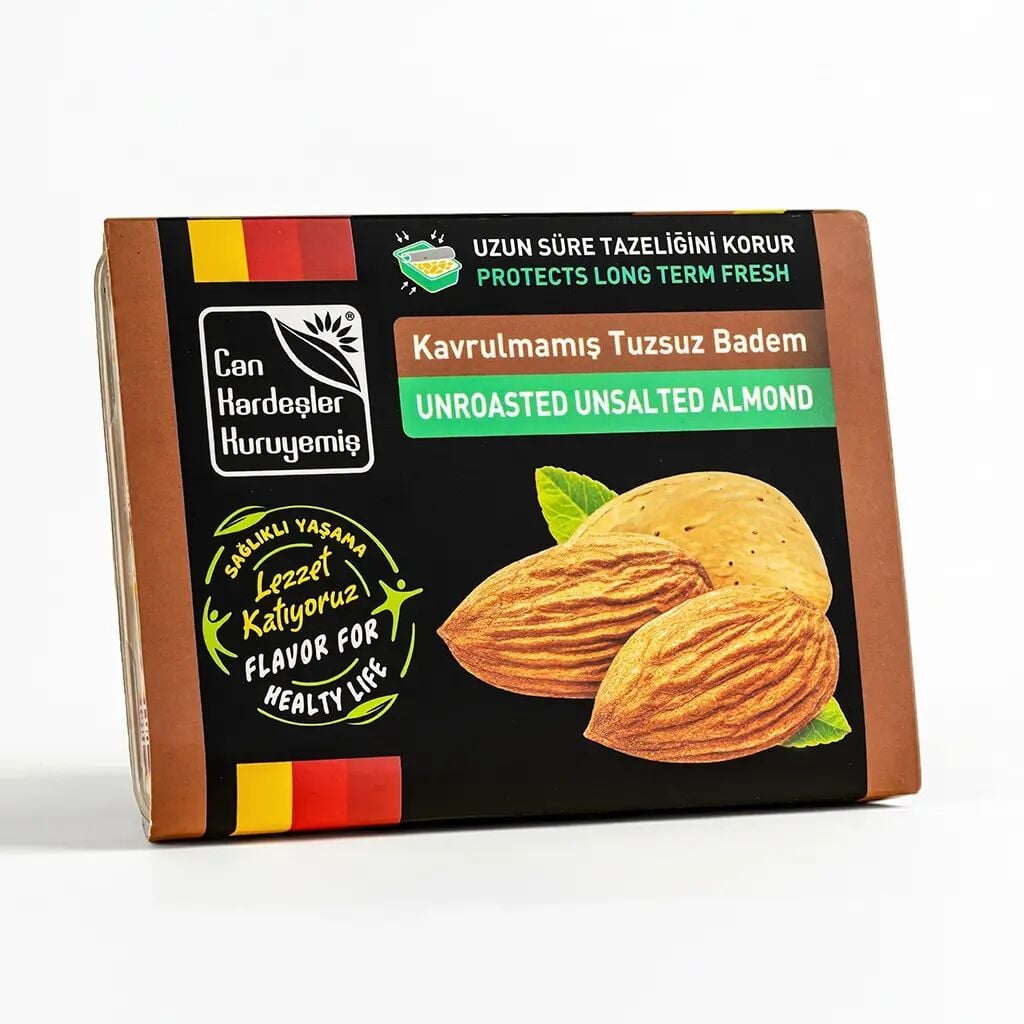 Sağlıklı Atıştırmalık - Kavrulmamış Tuzsuz Badem 275 g