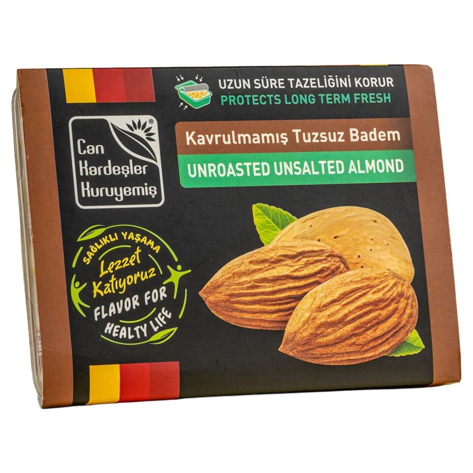 Sağlıklı Atıştırmalık - Kavrulmamış Tuzsuz Badem 275 g