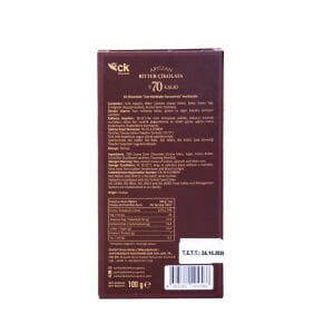 Bitter Tablet Artizan Çikolata (%70 Kakao) 100 g