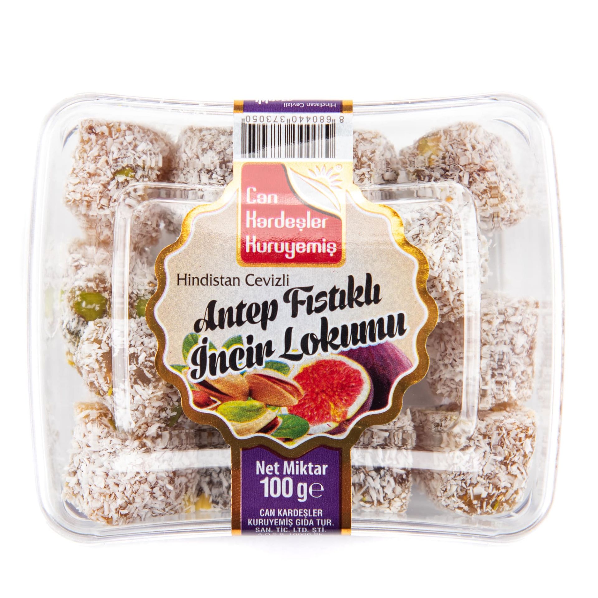 İncirli Antep Fıstıklı  Mini Lokum 100 gr