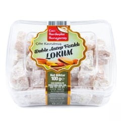 Çifte Kavrulmuş Duble Antep Fıstıklı Lokum 100 gr