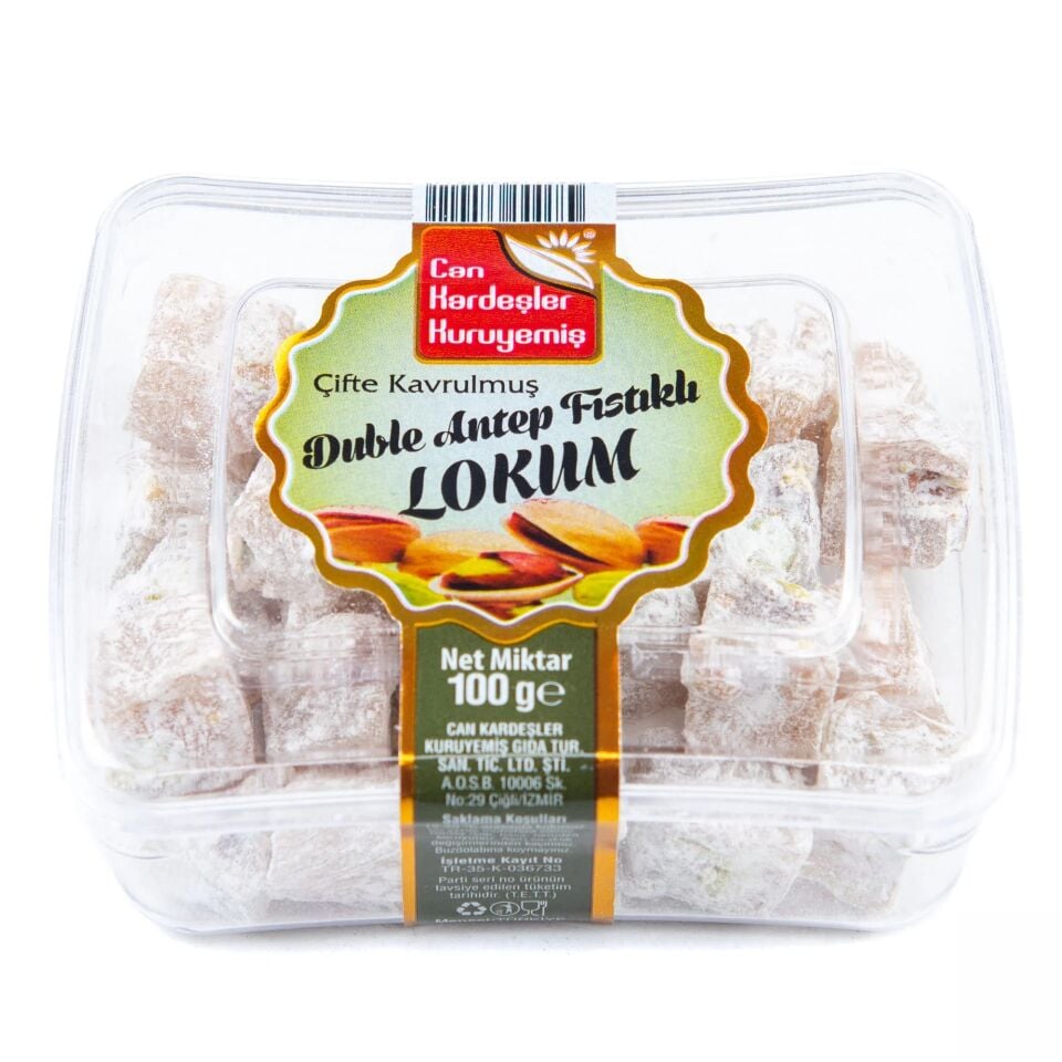 Çifte Kavrulmuş Duble Antep Fıstıklı Lokum 100 g