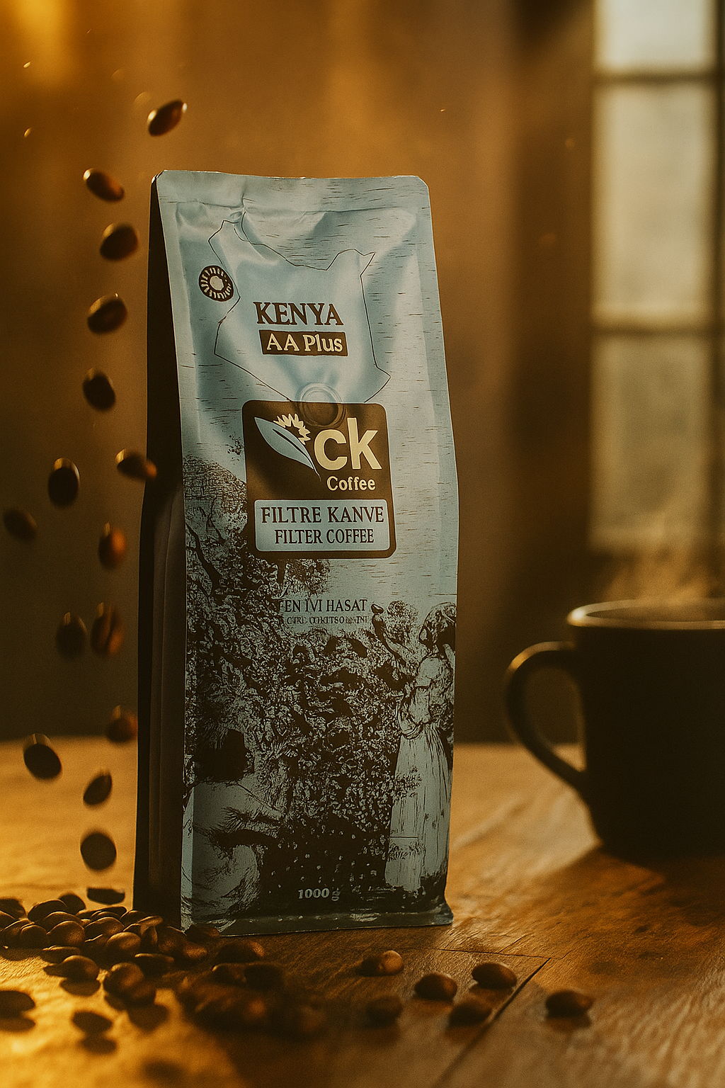 Kenya Öğütülmüş Filtre Kahve 1000g