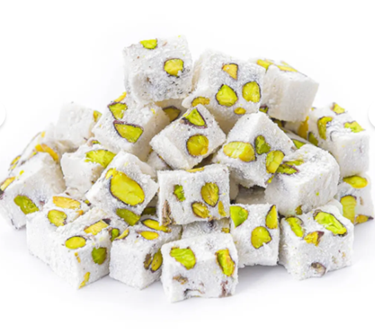 Süt Aromalı Antep Fıstıklı Mini Lokum