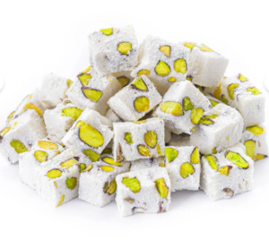 Süt Aromalı Antep Fıstıklı Mini Lokum