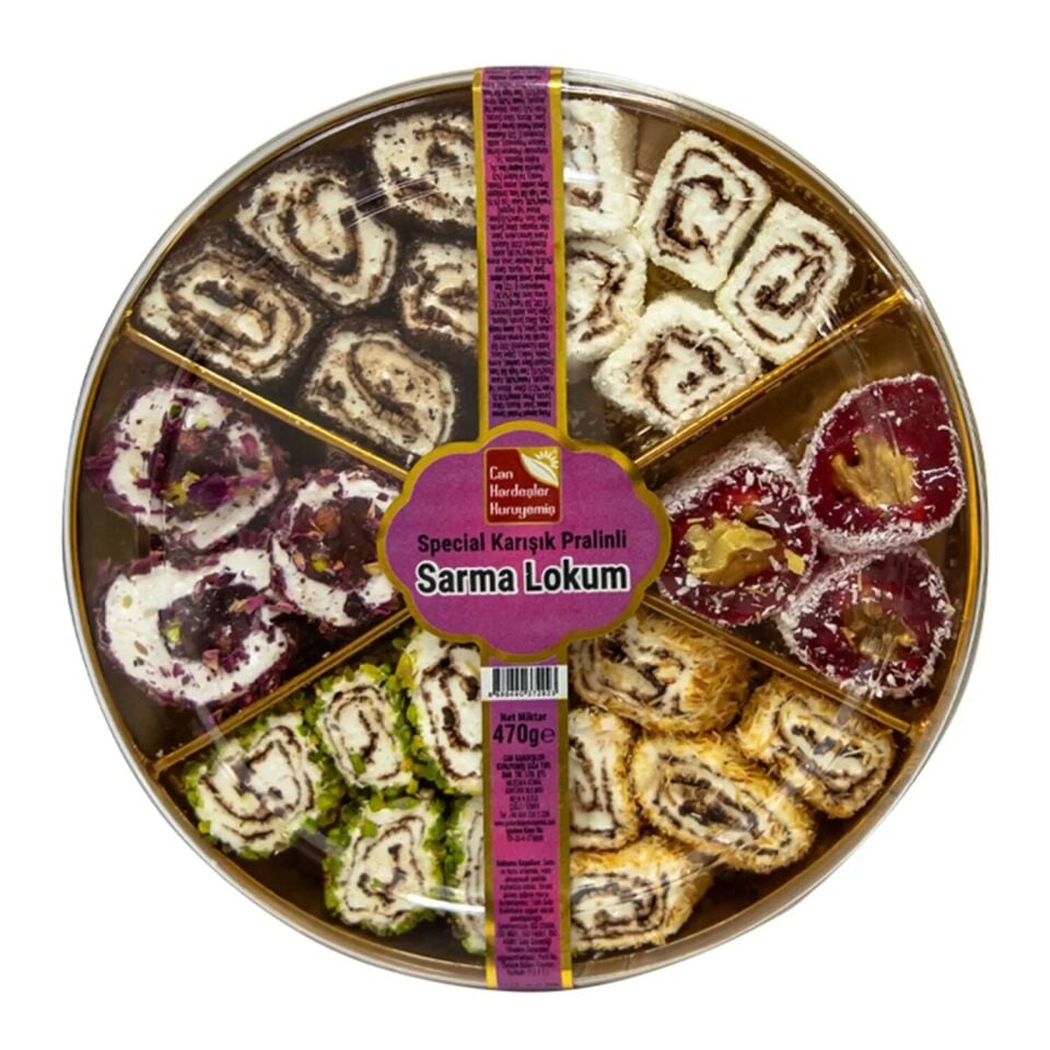 Special Karışık Pralinli Sarma Lokum 470 g