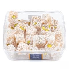 Hindistan Cevizli Antep Fıstıklı Mini Lokum 100g