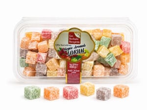 Çifte Kavrulmuş Meyveli Lokum 450 g Sızdırmaz Paket