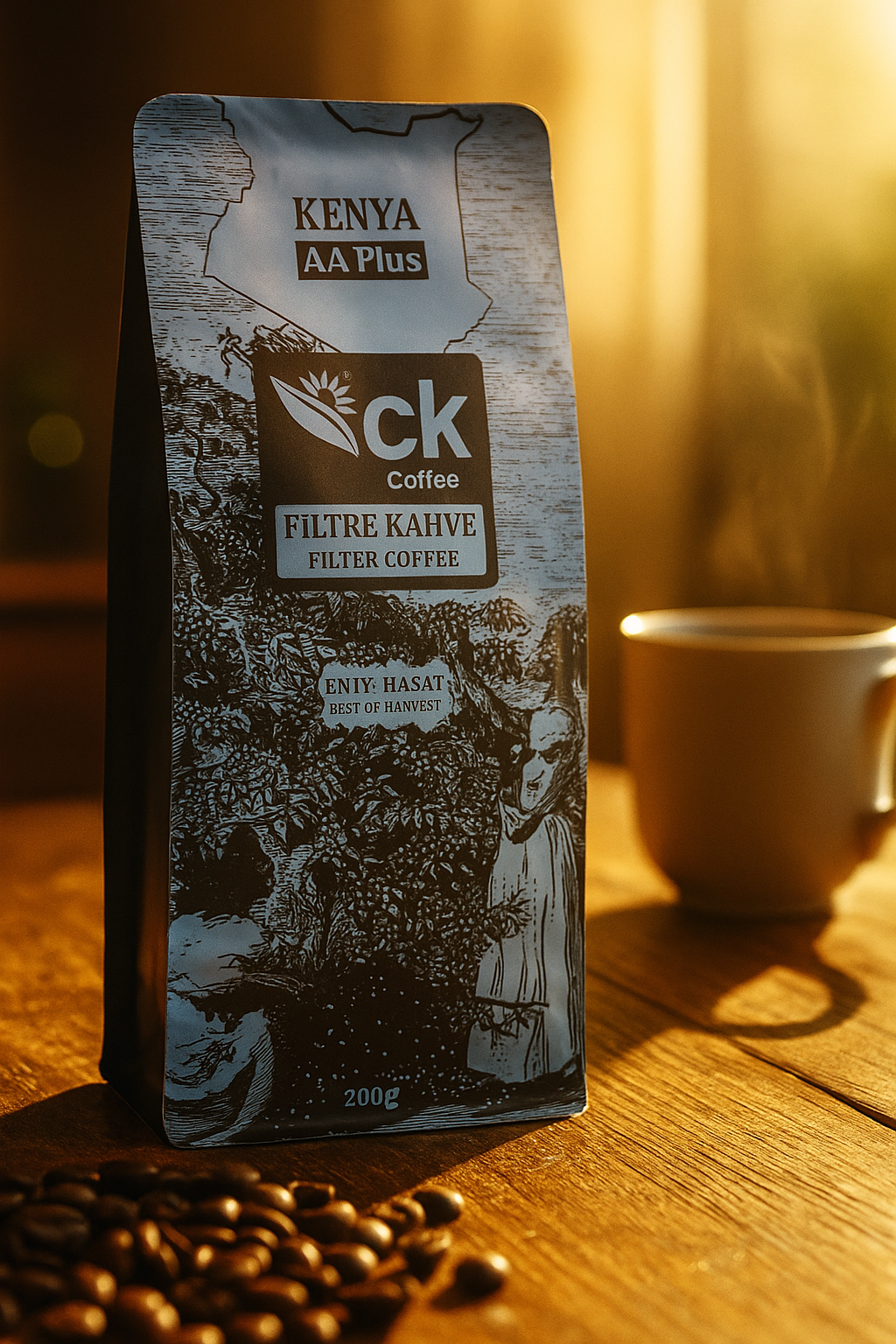 Kenya Öğütülmüş Filtre Kahve 200g