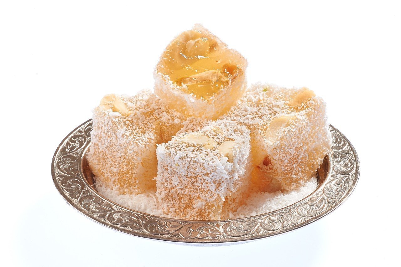 Coconut Hazelnut Turkish Delight