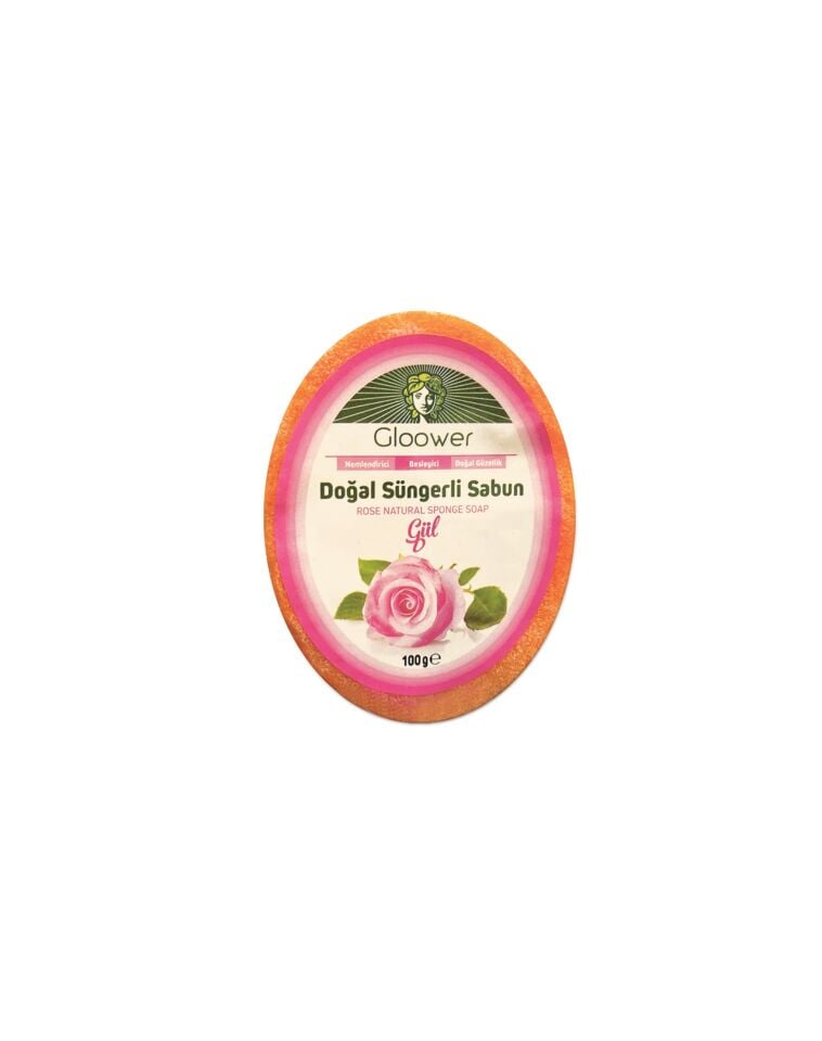 Süngerli Gül Sabun 100 g