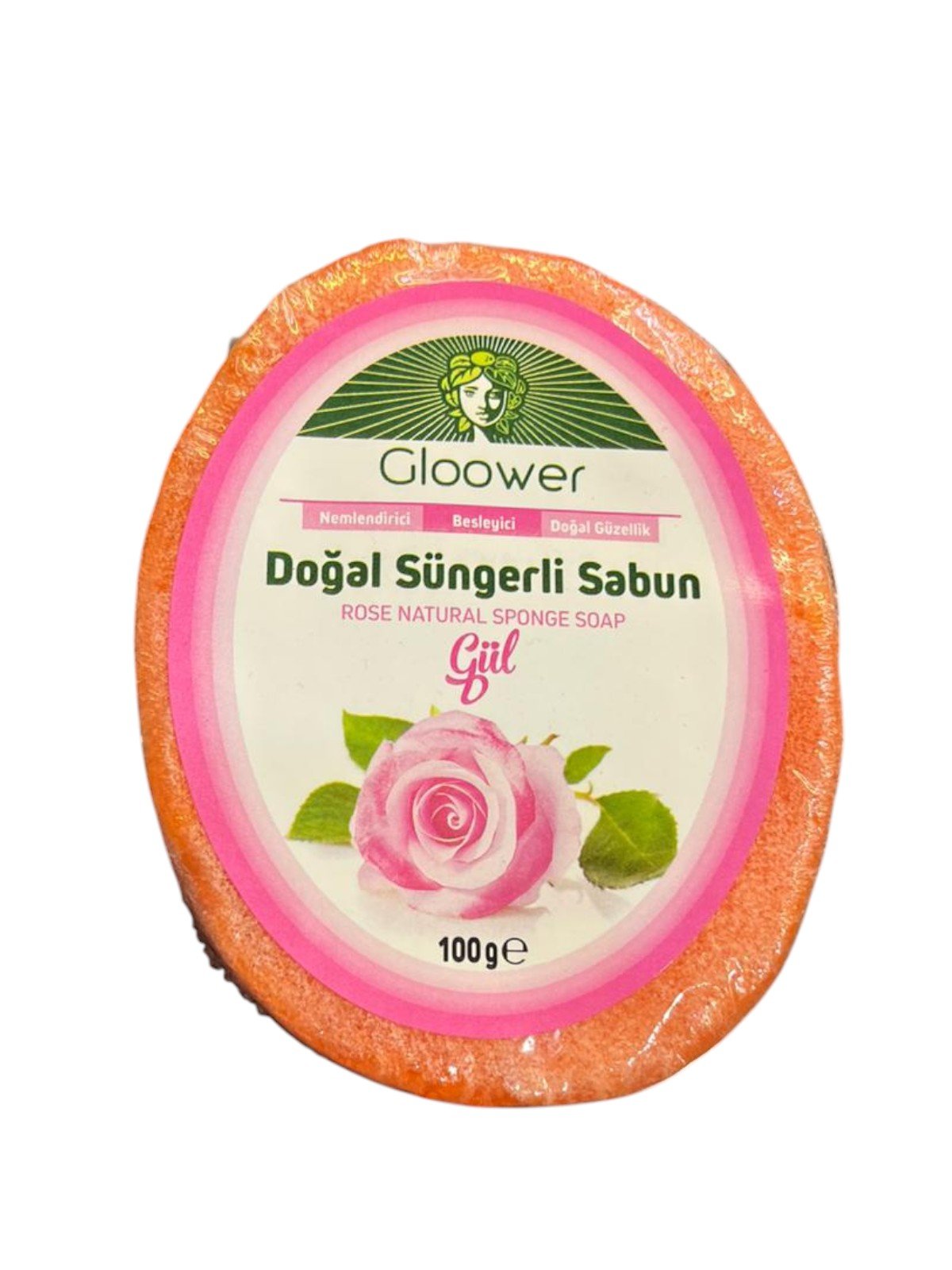 Süngerli - Gül Sabun 120 GR Paket