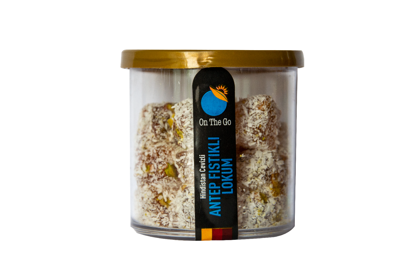 Hindistan Cevizli Mini Antep Fıstıklı Lokum 100 g