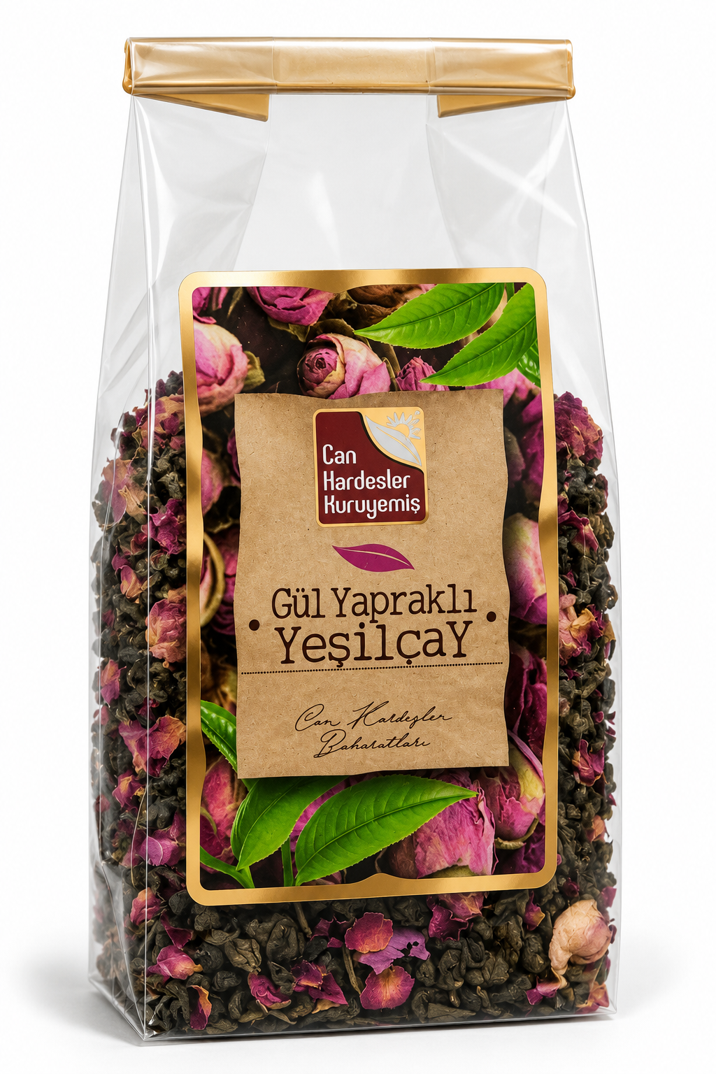 Gül Yapraklı Yeşil Çay 100 g