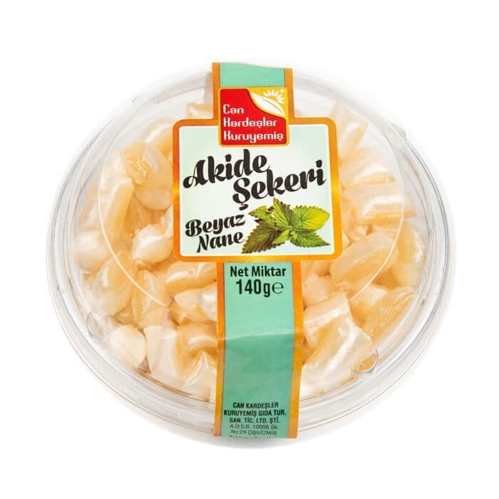 Beyaz Naneli Akide Şekeri 140 gr