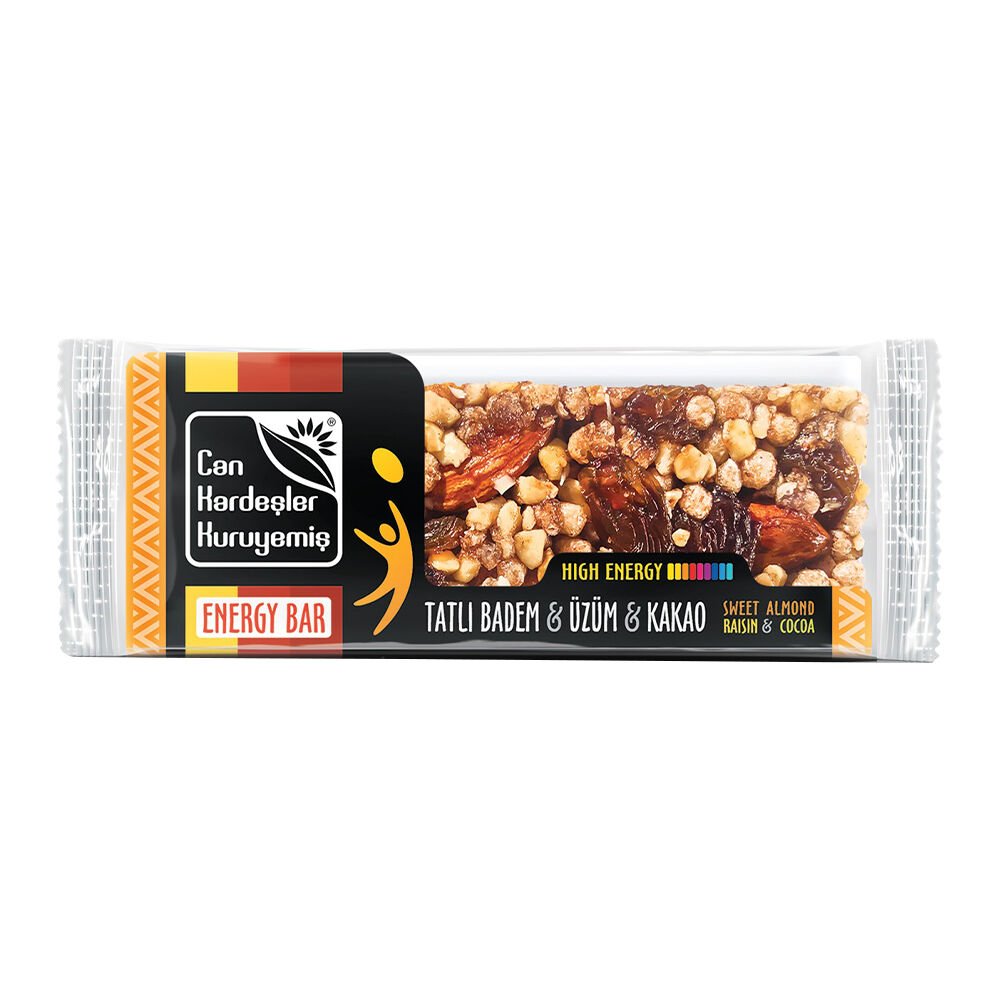Enerji Bar 30g | Badem, Üzüm & Kakao