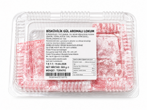 Gül Aromalı Bisküvilik Lokum 500 g