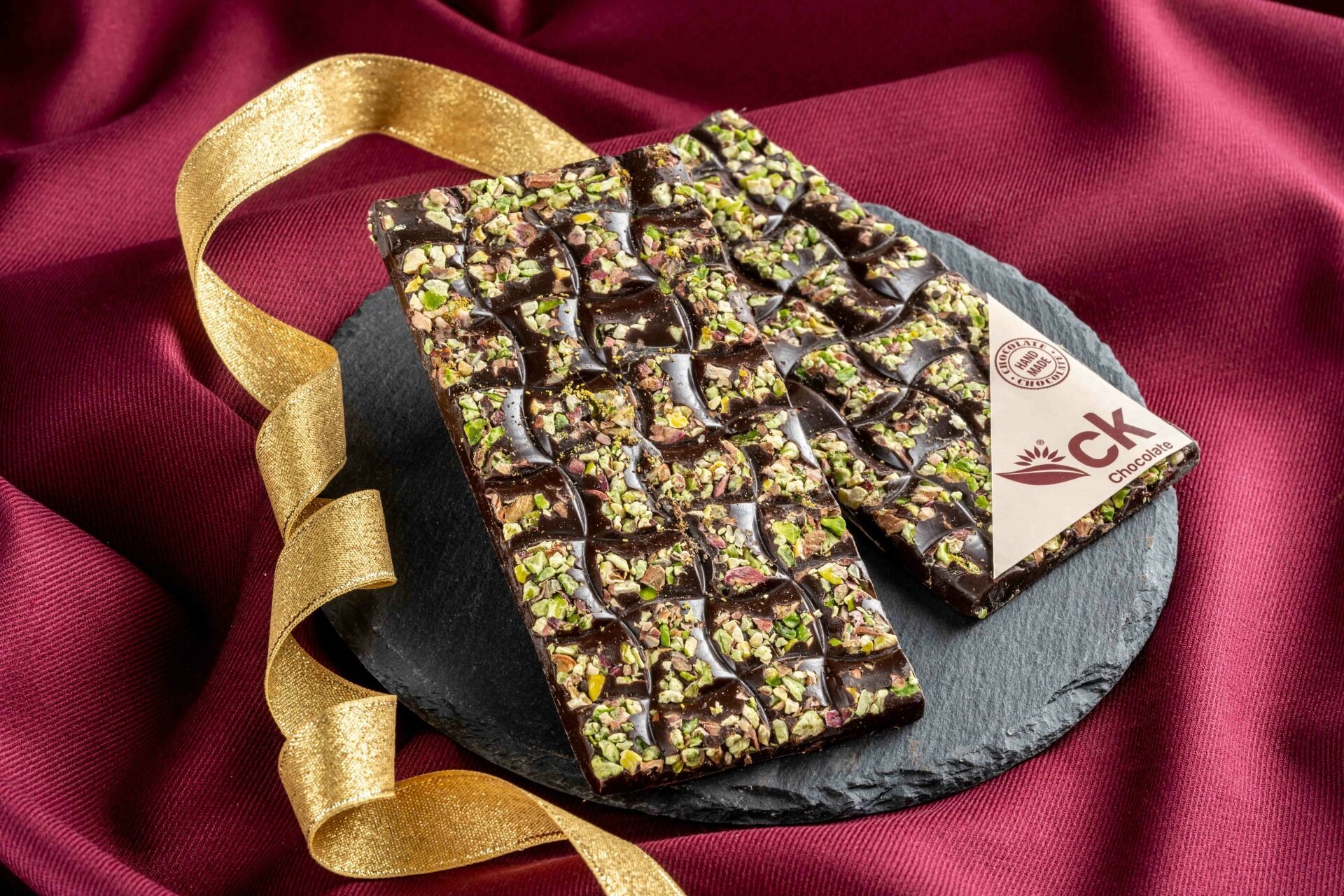 Antep Fıstıklı Bitter Tablet Çikolata 100 g