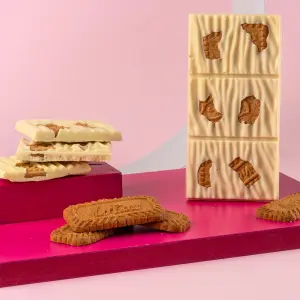 Karamel Bisküvili Beyaz Tablet Çikolata 100 g
