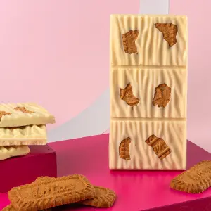 Karamel Bisküvili Beyaz Tablet Çikolata 100g