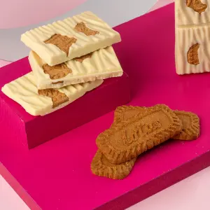 Karamel Bisküvili Beyaz Tablet Çikolata 100g