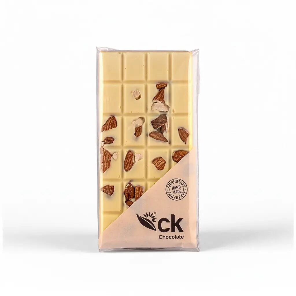 Bademli Beyaz Tablet Çikolata 100 g