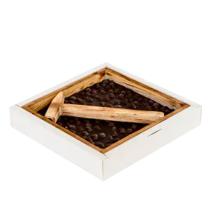 Çekiçli Bitter Fındıklı Beyoğlu Çikolata 1kg - Ahşap Kutu