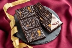 Karamelli Bisküvili Bitter Tablet Çikolata 100 g