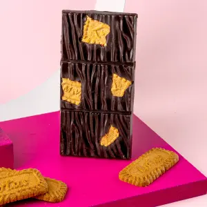 Karamelli Bisküvili Bitter Tablet Çikolata 100 g