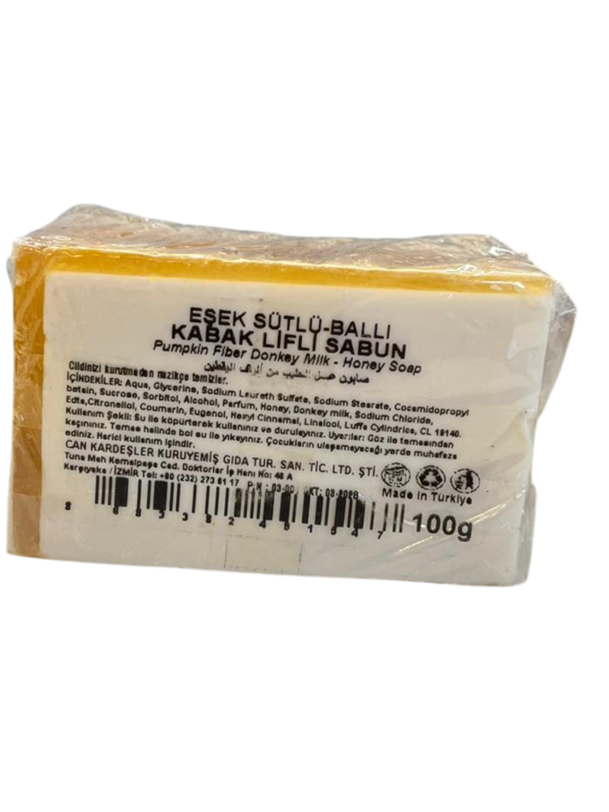 Kabak Lifli - Eşek Sütlü Ballı Sabun 100 g Paket