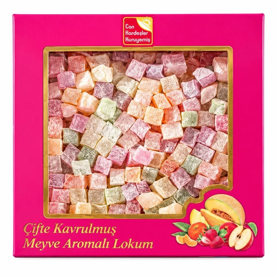 Çifte Kavrulmuş Meyveli Lokum 500 g