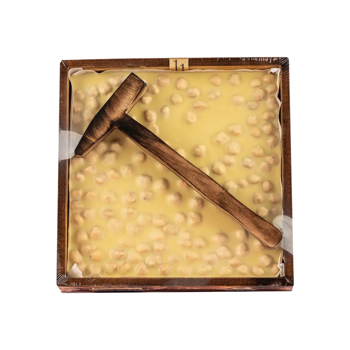 Çekiçli Ahşap Kutu Fildişi Fındıklı Beyoğlu Çikolata 1000 g