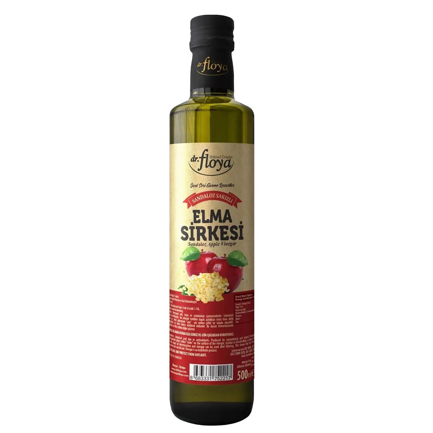 Dr. Floya Sandaloz Sakızlı Elma Sirkesi 500 mL