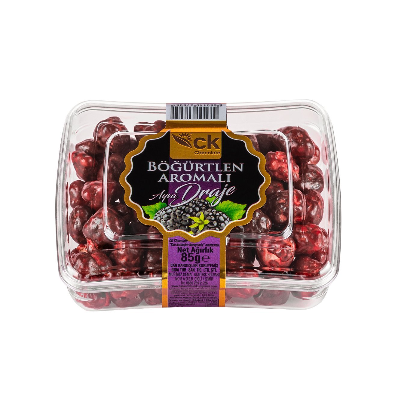 Böğürtlen Aromalı Draje 85 g